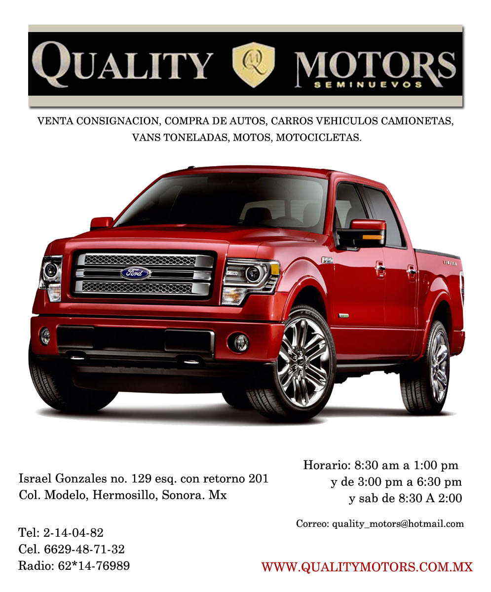 QUALITY MOTORS-VENTA CONSIGNACION, COMPRA DE AUTOS, CARROS VEHICULOS CAMIONETAS, VANS TONELADAS, MOTOS, MOTOCICLETAS.
