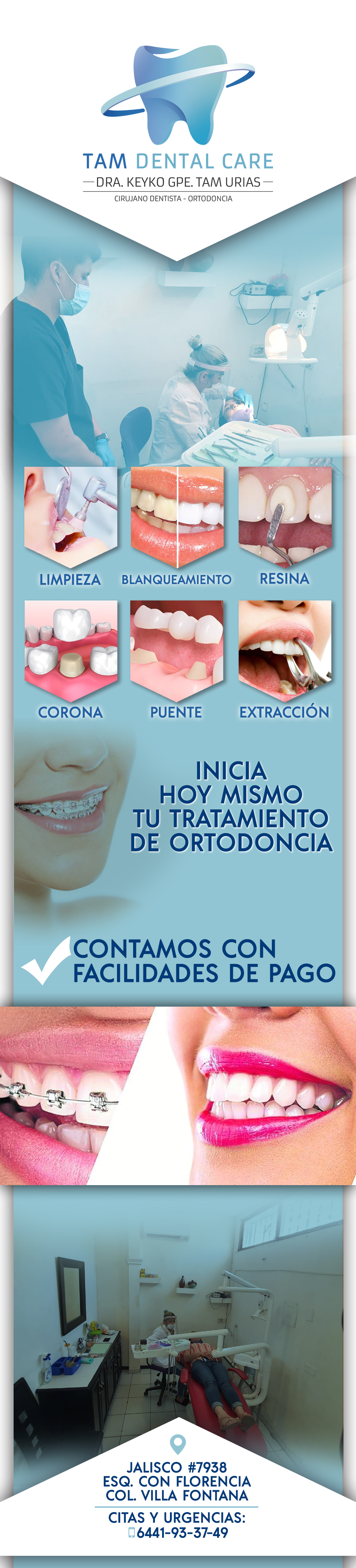 TAM Dental Care Dra. Keiko Gpe Tam Urias-Ortodoncia, Cirujano Dentista y Brackets.                        