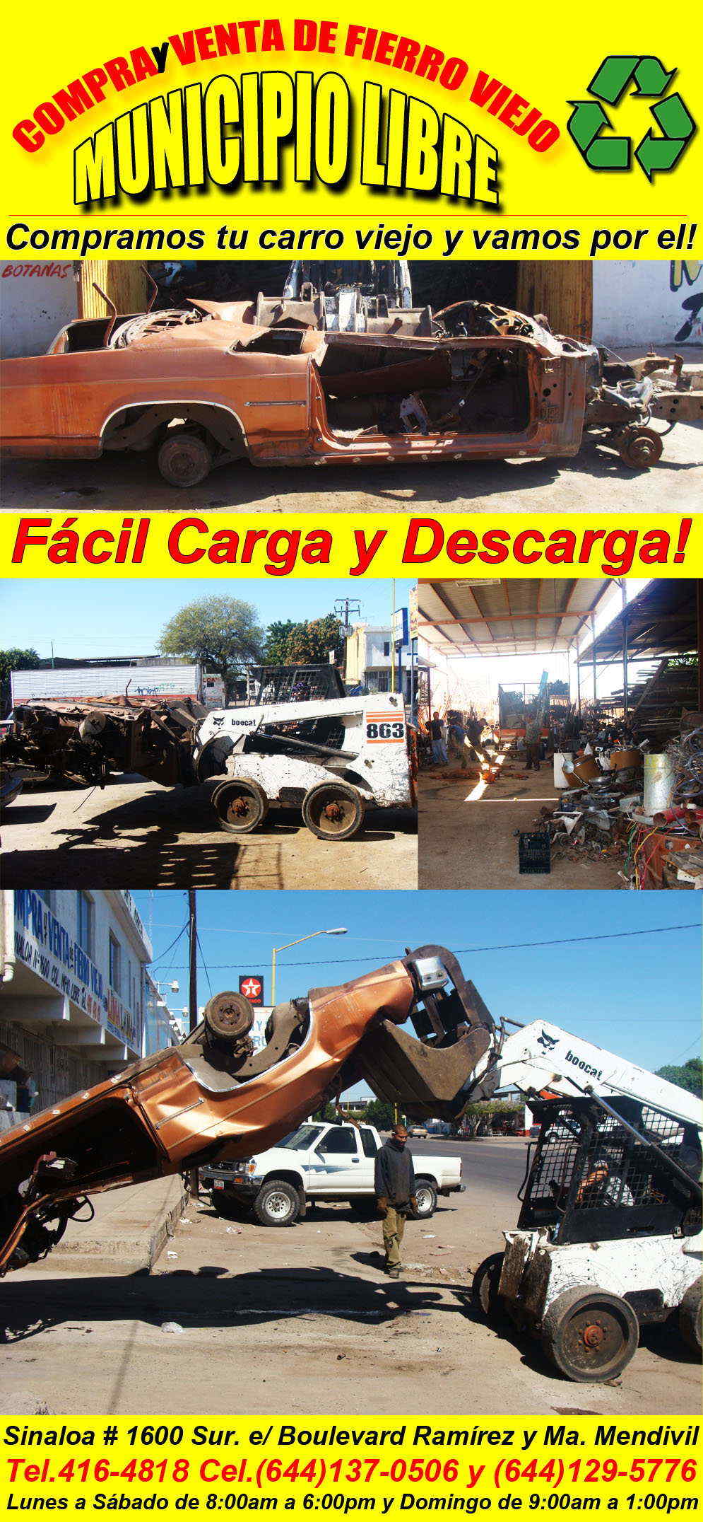 Compra y Venta de Fierro Viejo Municipio Libre en Ciudad Obregón