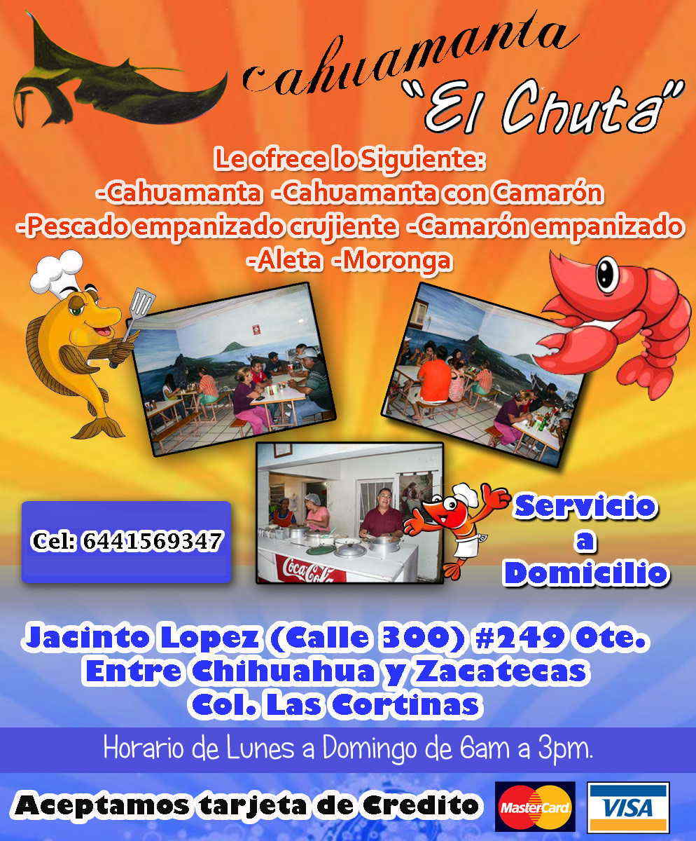Cahuamanta El chuta en Ciudad Obregón anunciado por