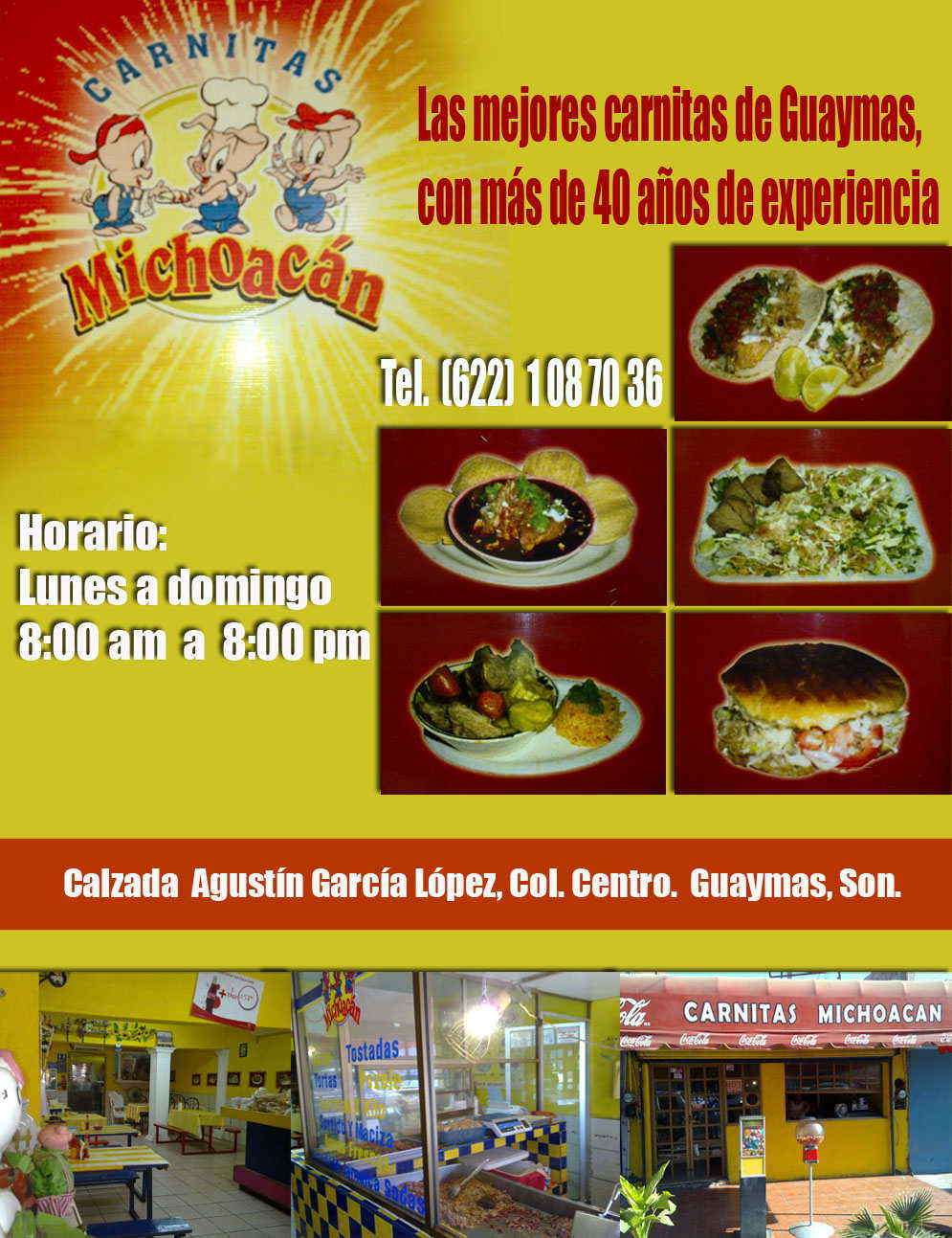 Carnitas  Michoacán-Las mejores carnitas de Guaymas con más de 40 años de experiencia.                