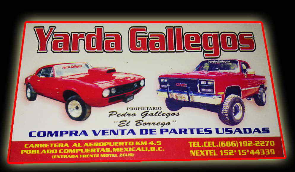 Yarda Gallegos -Venta de auto partes usadas         