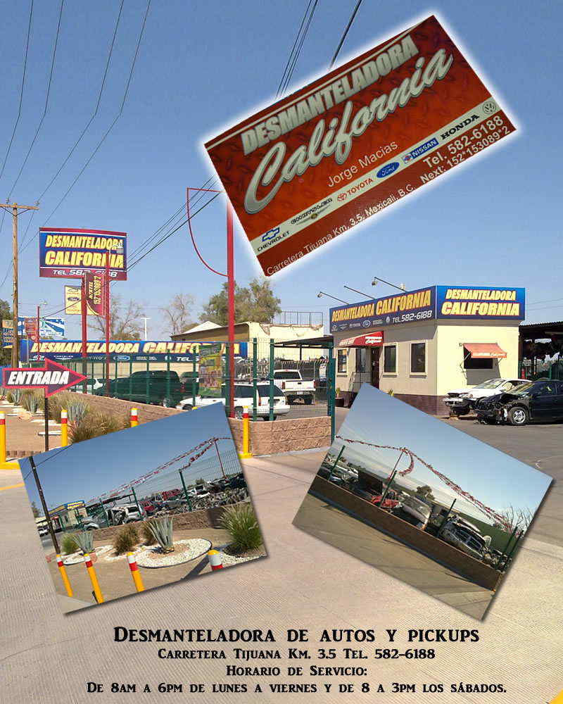 Desmanteladora CALIFORNIA-Desmanteladora de autos y pickups           