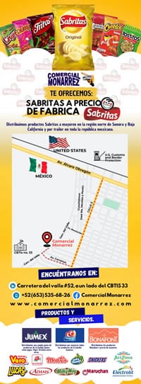 Venta de sabritas a precio de fabrica. Comercial Monarrez.