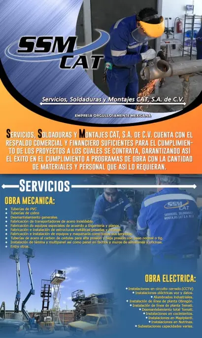 Servicios, Soldaduras y Montajes CAT
