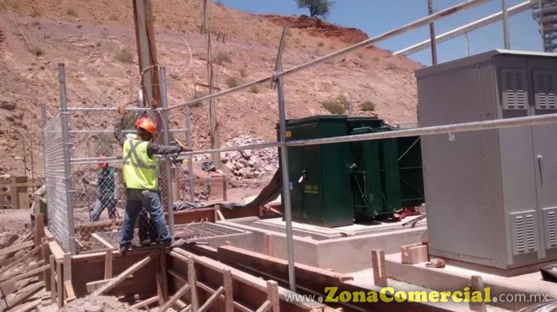 CERCADO DE TRANSFORMADOR, EN MINERA DEL COBRE EN CANANEA SONORA...