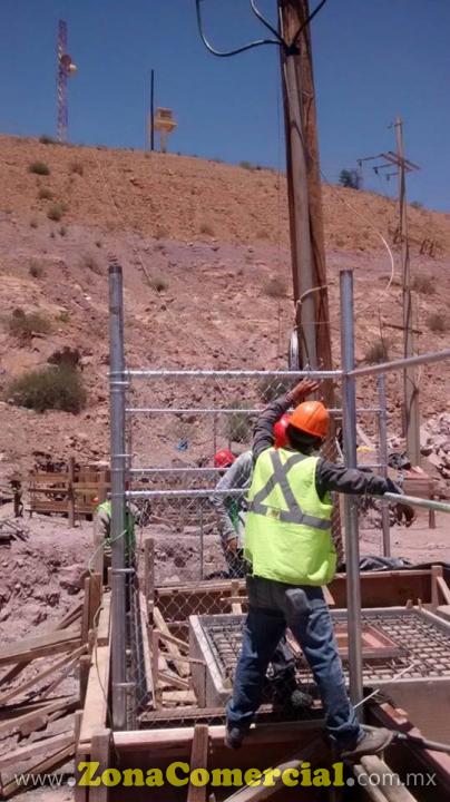 CERCADO DE TRANSFORMADOR, EN MINERA DEL COBRE EN CANANEA SONORA...