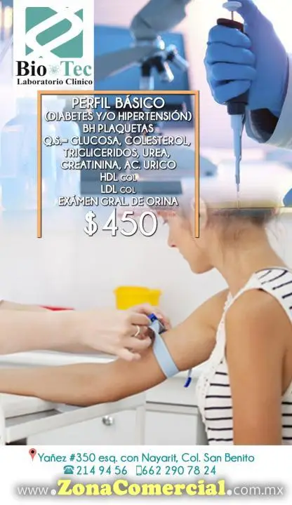 Perfil Básico en Laboratorio Clínico Bio-Tec