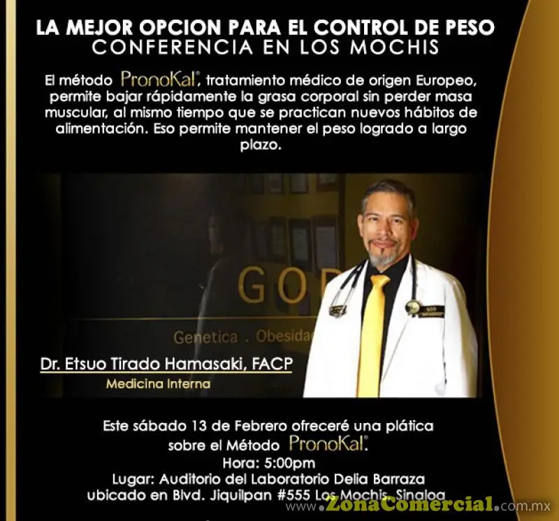 Conferencia Sábado 13 de Febrero, 5:00pm en el Auditorio del Laboratorio Delia Barraza