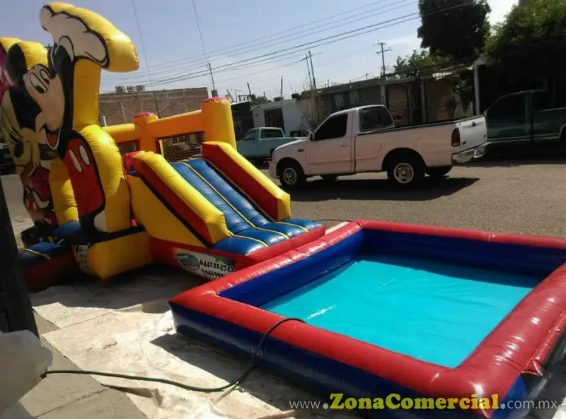 inflable castillo resbaladilla mickie 8x4