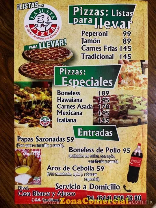 PIZZAS LISTAS PARA LLEVAR