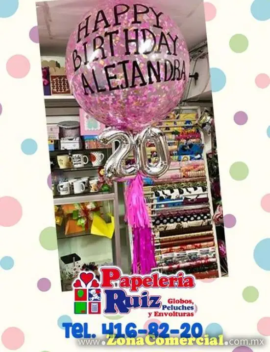 Papeleria Ruiz, Globos y Decoraciones 