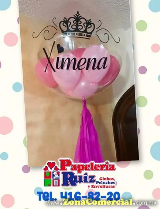 Papeleria Ruiz, Globos y Decoraciones 