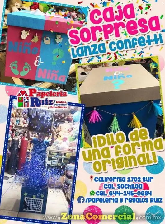 PAPELERÍA RUÍZ GLOBOS CAJA 