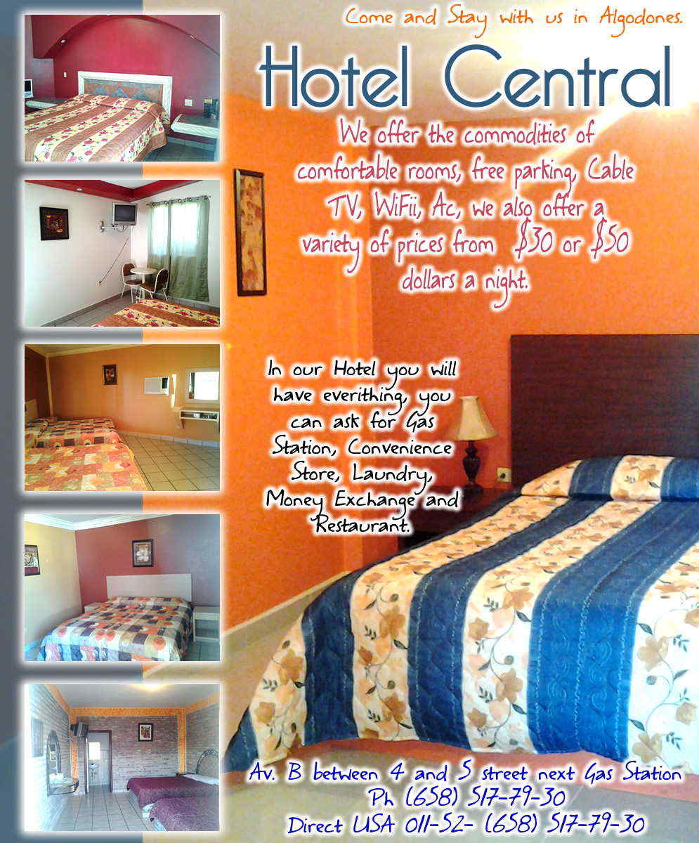 Hotel Central in Algodones Los Algodones mexico, Los Algodones Dentists