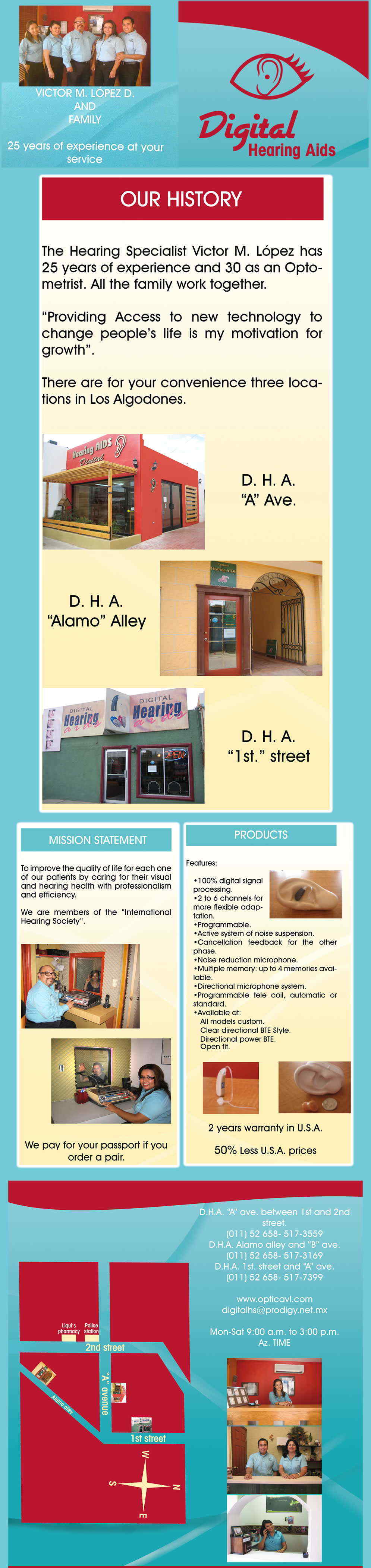 DIigital Hearing Aids "Alamo" Alley in Algodones Los Algodones mexico