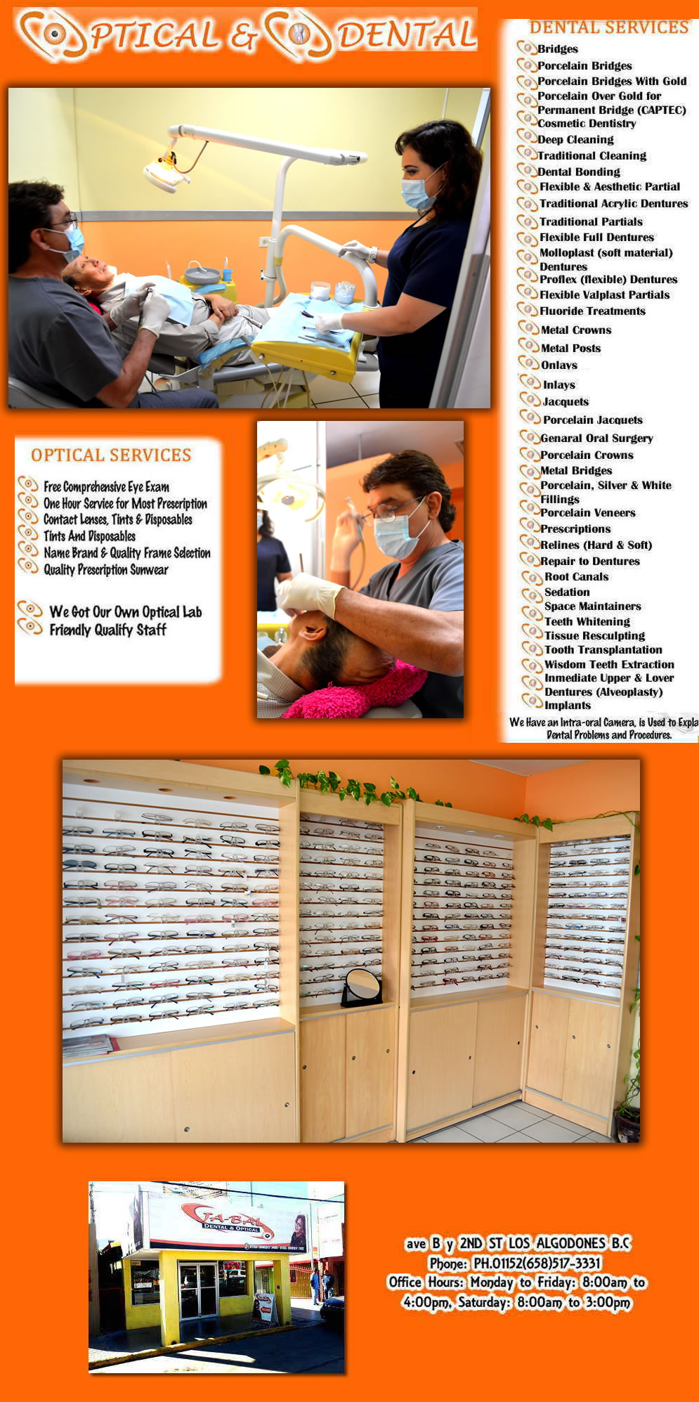 JA BAL optical and dental in Algodones Los Algodones mexico, Los Algodones Dentists, dentists
