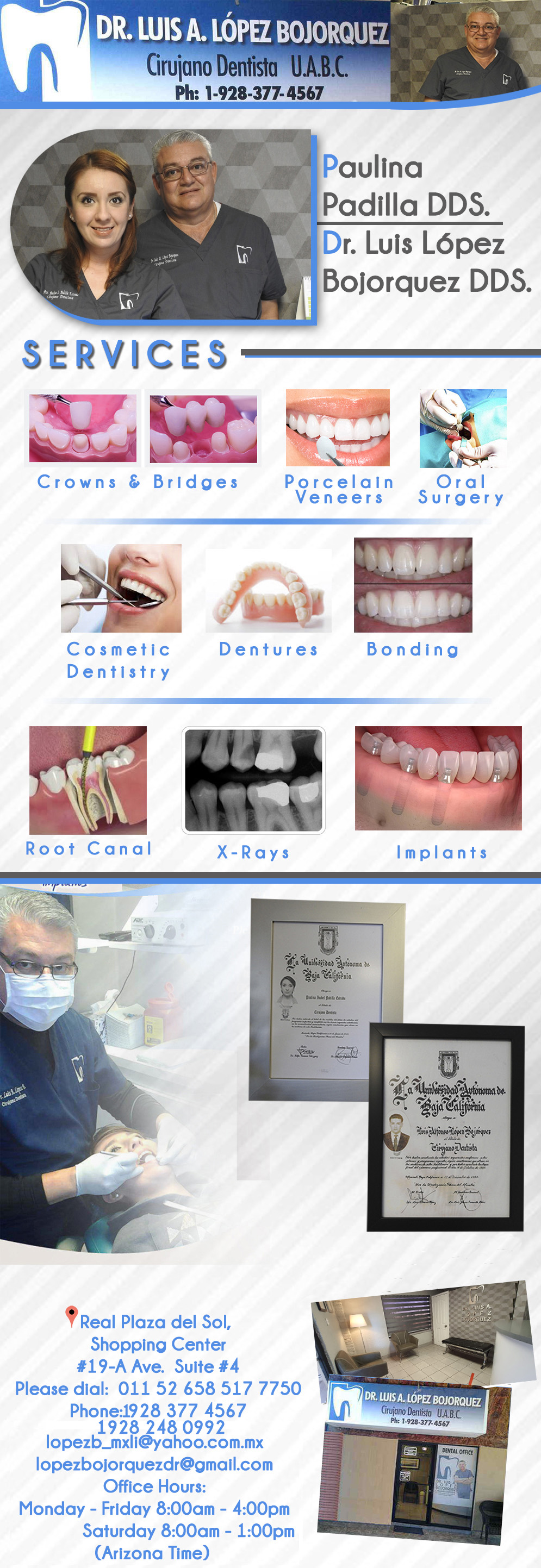 DR. LUIS A. LOPEZ BOJORQUEZ in Algodones  in Algodones  CIRUJANO DENTISTA UABC               dr luis lopez bojorquez cirujano dentista uabc dentist algodones drs doctores medicina cosmetic dentistry crowns     