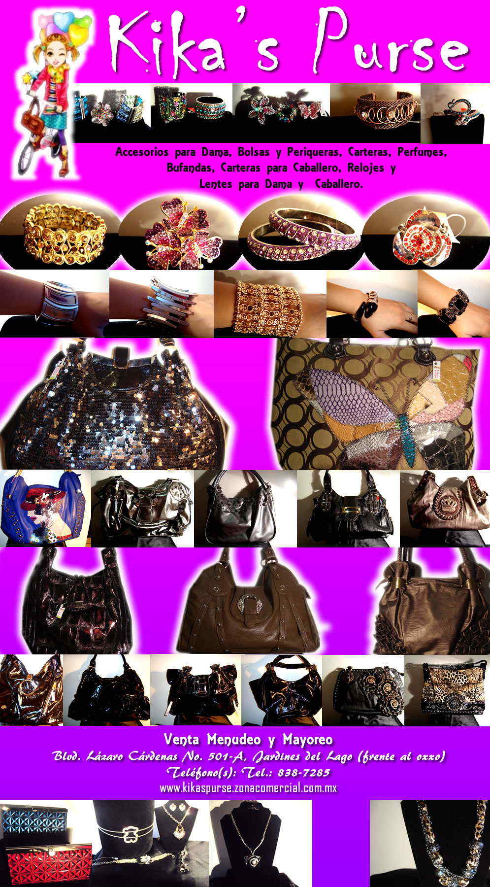 Kikas Purse-venta de bolsas y accesorios para dama    