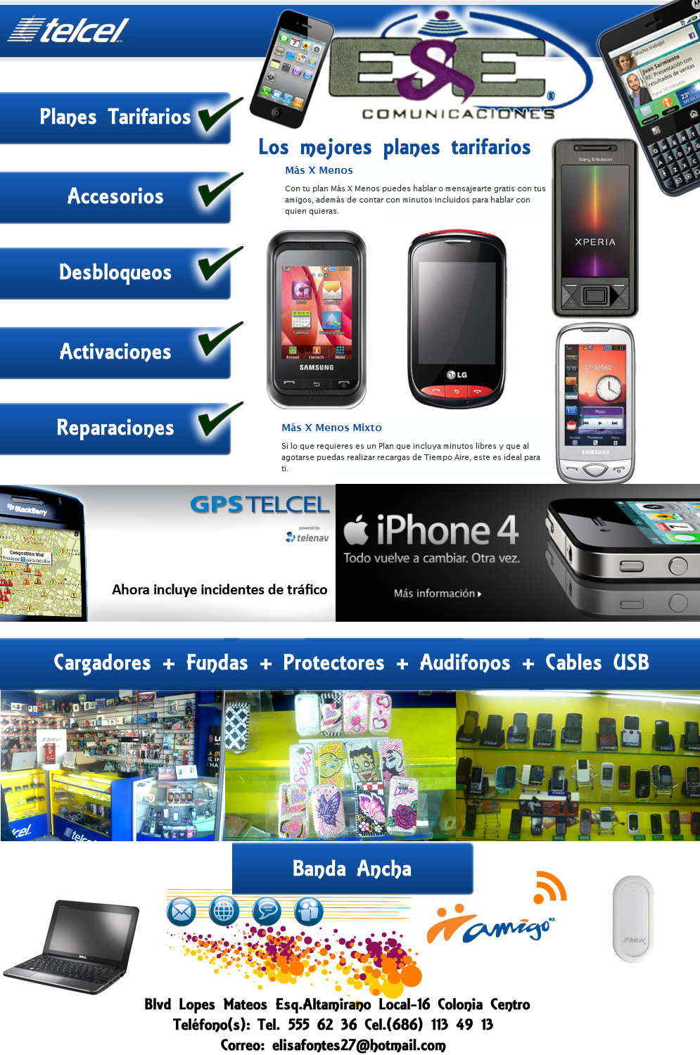 E&E COMUNICACIONES-ACCESORIOS DESBLOQUEOS ACTIVACIONES REPARACIONES    