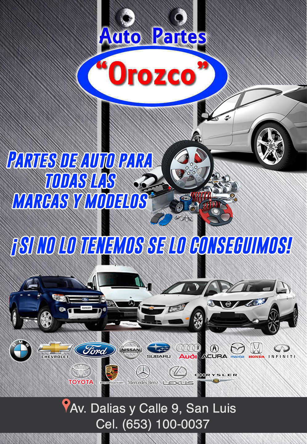 Auto Partes Orozco-Partes Usadas para autos todas las marcas y modelos.