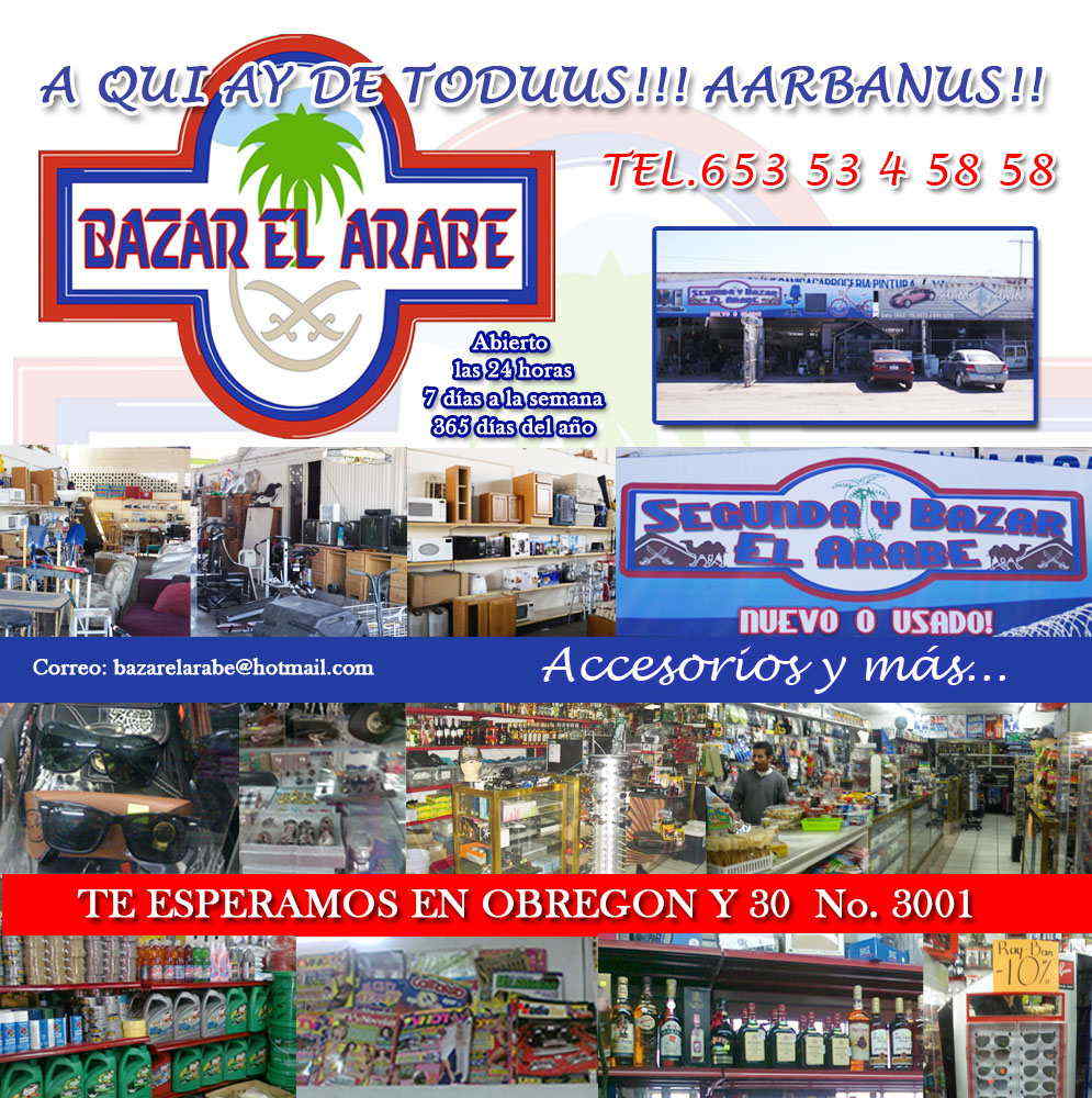Bazar El Arabe-A QUI AY DE TODUUS!!! AARBANUS!!        