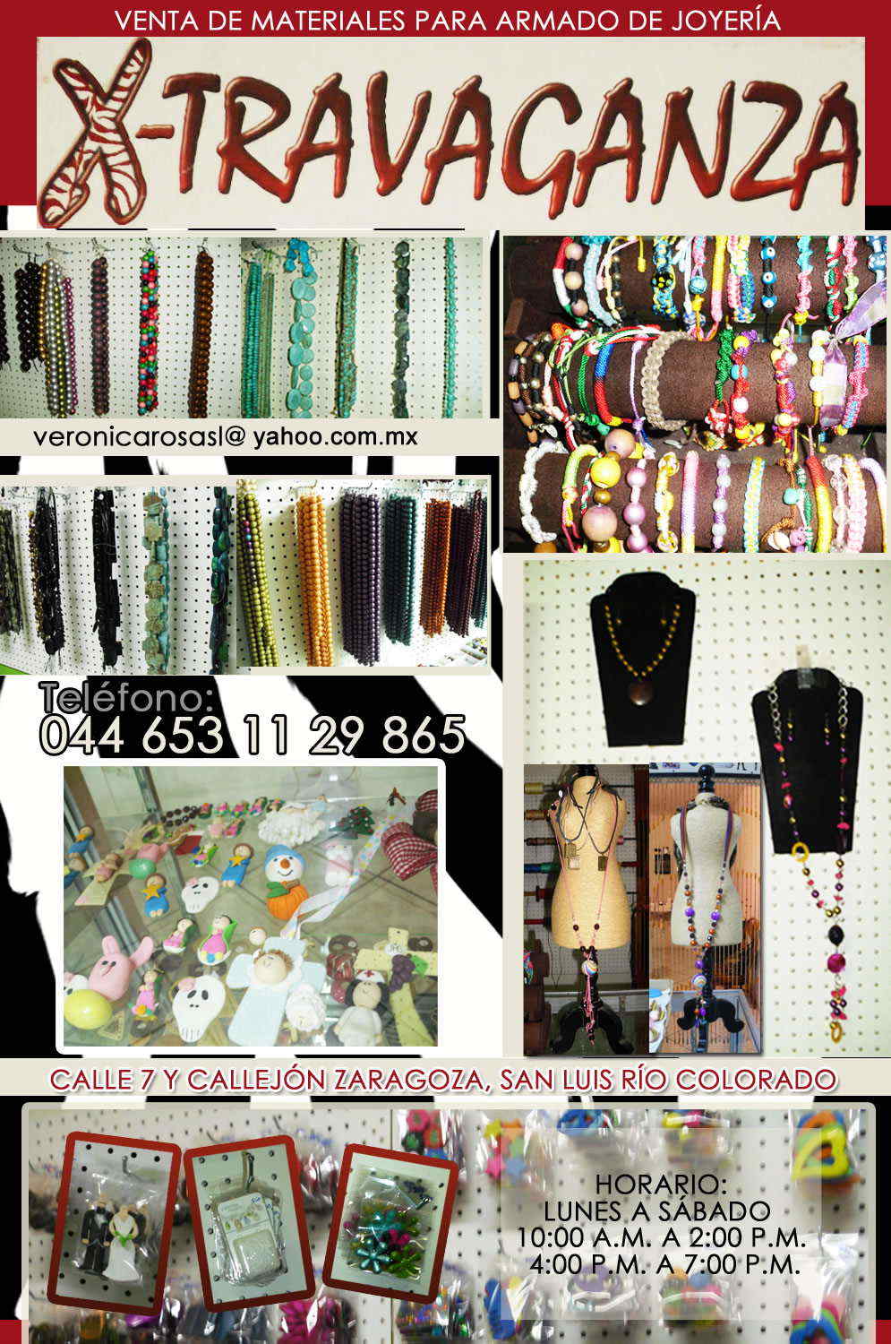 X TRAVAGANZA BEADS-VENTA DE MATERIALES PARA ARMADO DE JOYERIA            