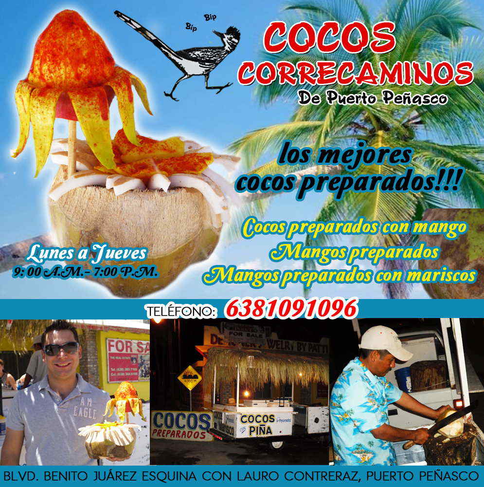 Cocos El Correcaminos-los mejores cocos preparados!!! en el puerto!! el correcaminos bip bip!!