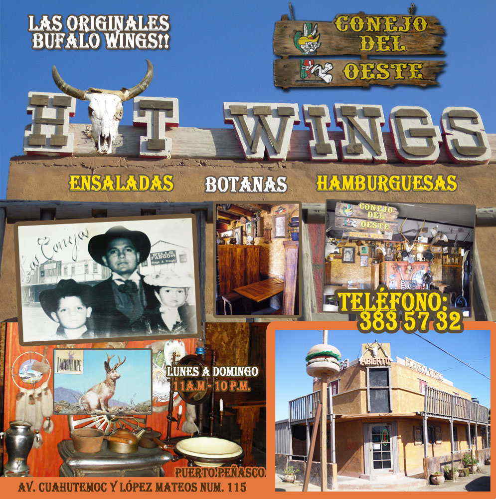 El conejo del oeste-las originales bufalo wings!!