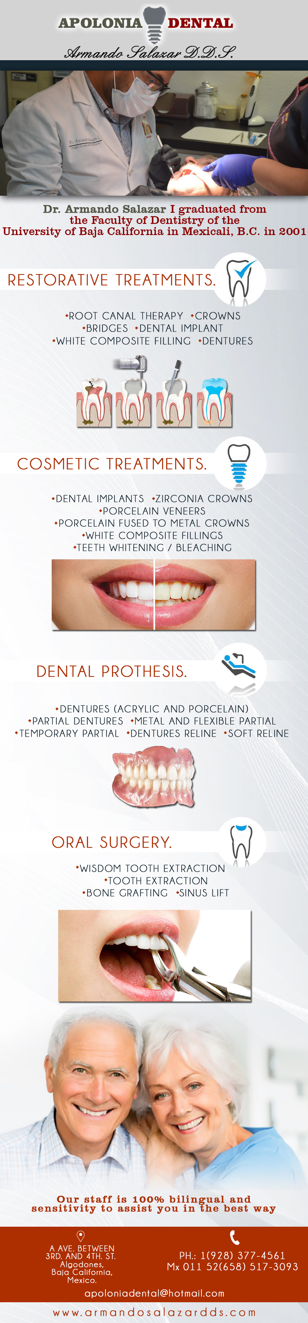 APOLONIA DENTALDR. ARMANDO SALAZAR L. DDS in Algodones Los Algodones