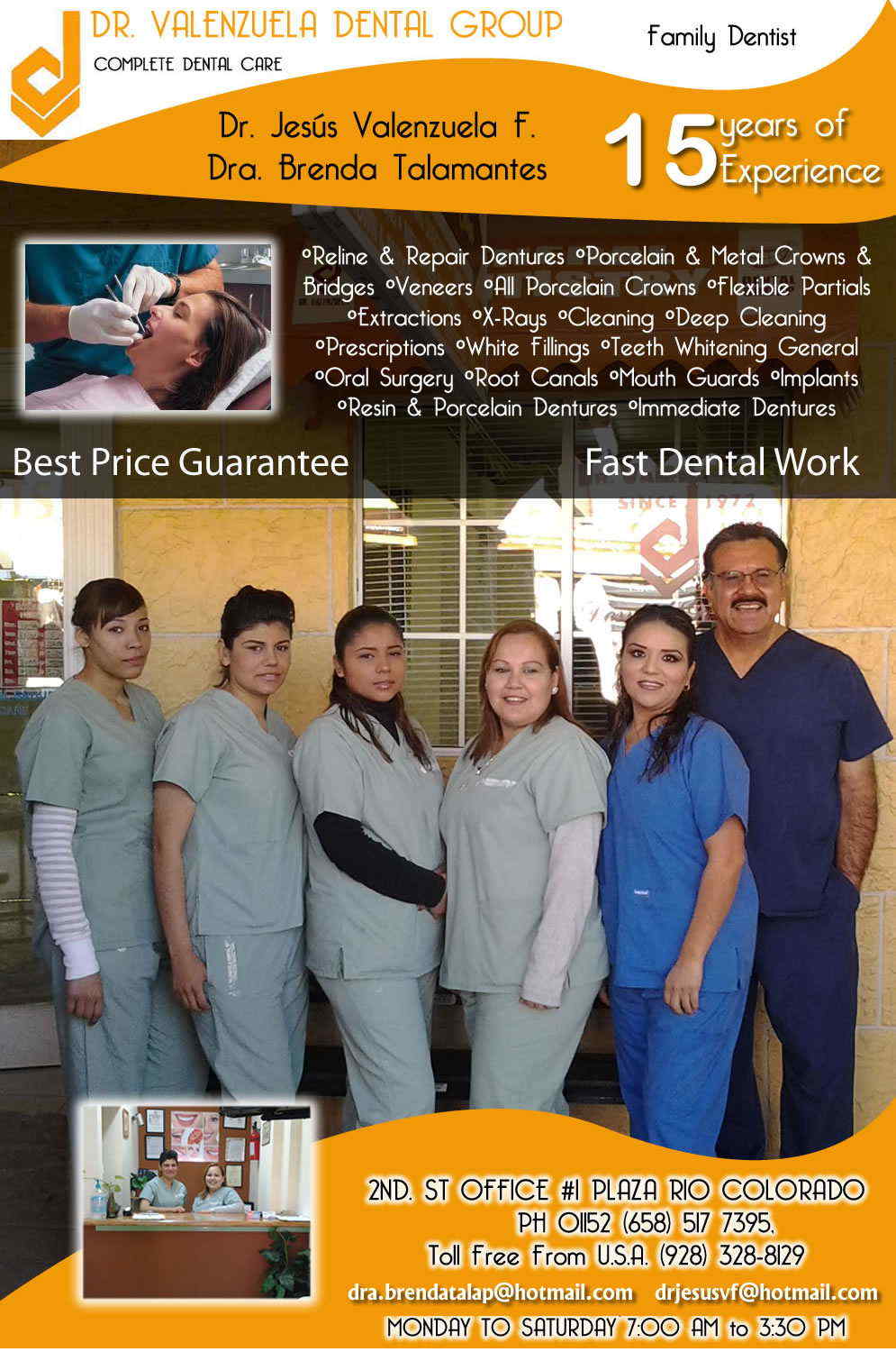VALENZUELA DENTAL GROUP DR. JESUS VALENZUELA F. in Algodones Los