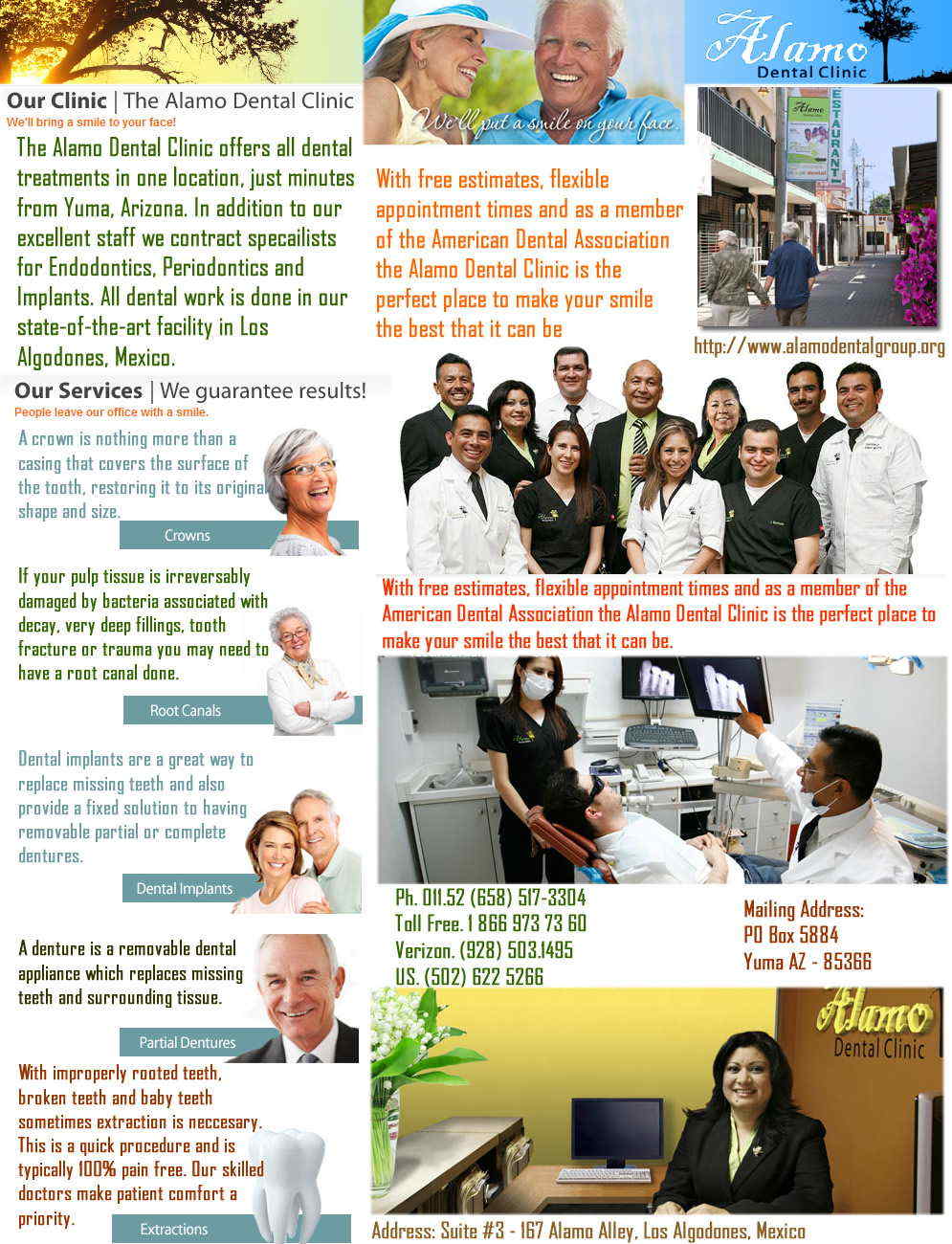 Alamo Dental Clinic in Algodones Los Algodones mexico, Los Algodones