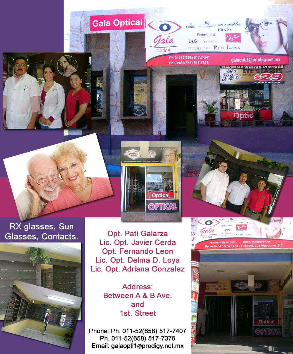 GALA OPTICAL in Algodones Los Algodones mexico, Los Algodones Dentists