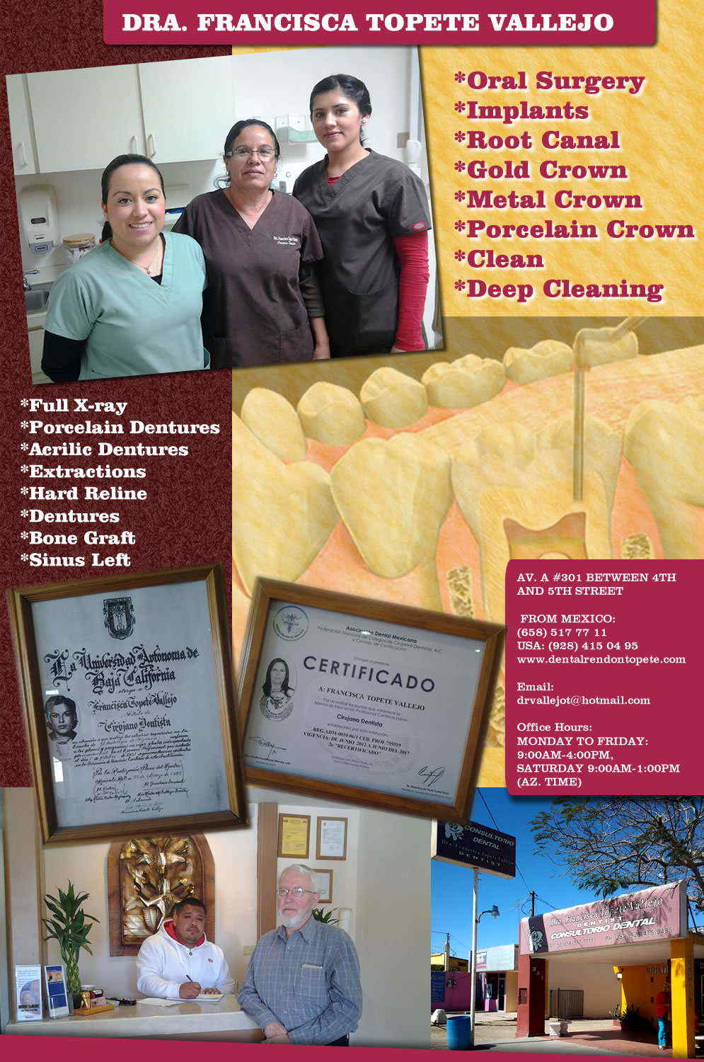 Orthodontist In Los Algodones Mexico DRA. FRANCISCA TOPETE VALLEJO in Algodones Los Algodones mexico, Los