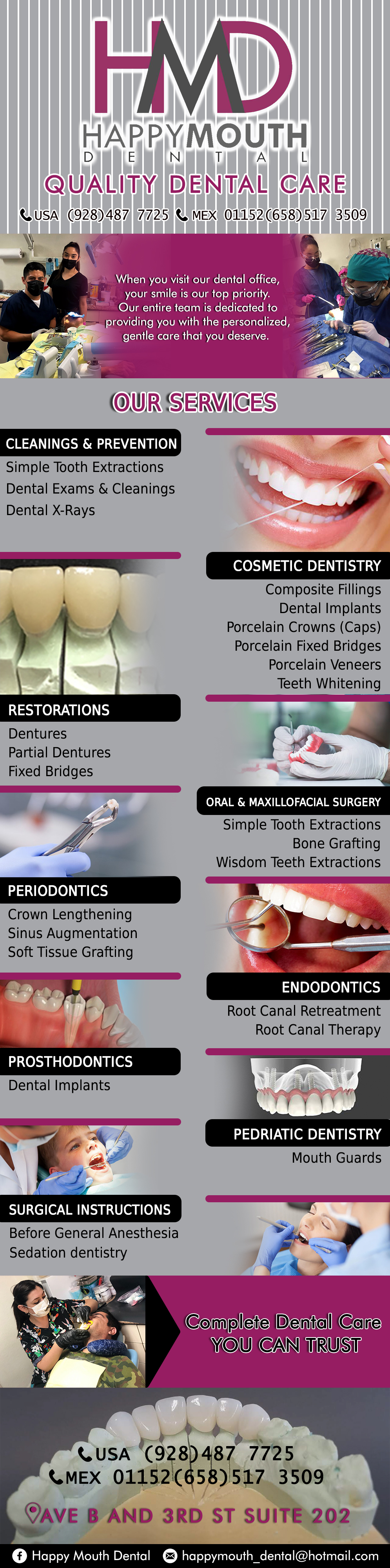 Happy Mouth Dental in Algodones  in Algodones  THE CARE YOUR MOUTH DESERVES  dentist  implants general dentistry     