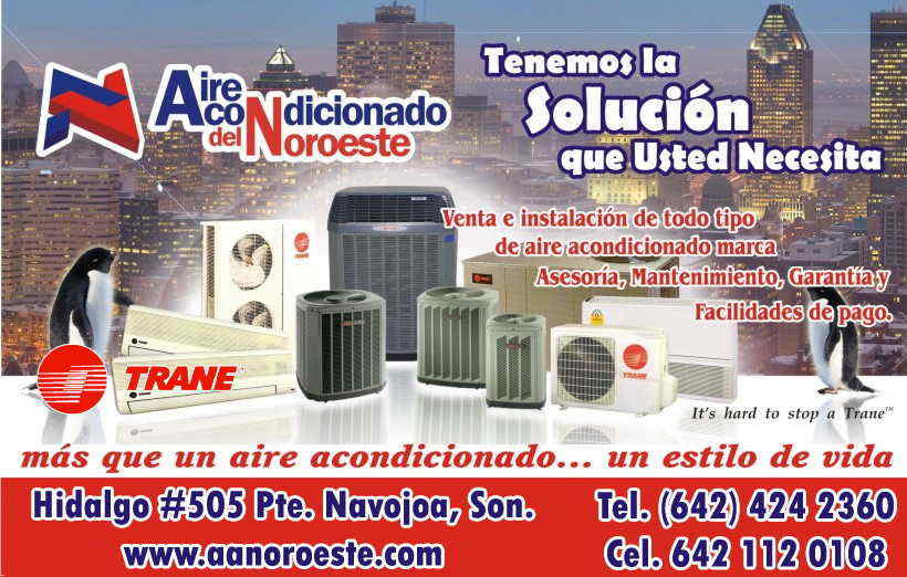 Aire Acondicionado del Noroeste AAN S.A. de C. V.-Aires Acondicionados.    