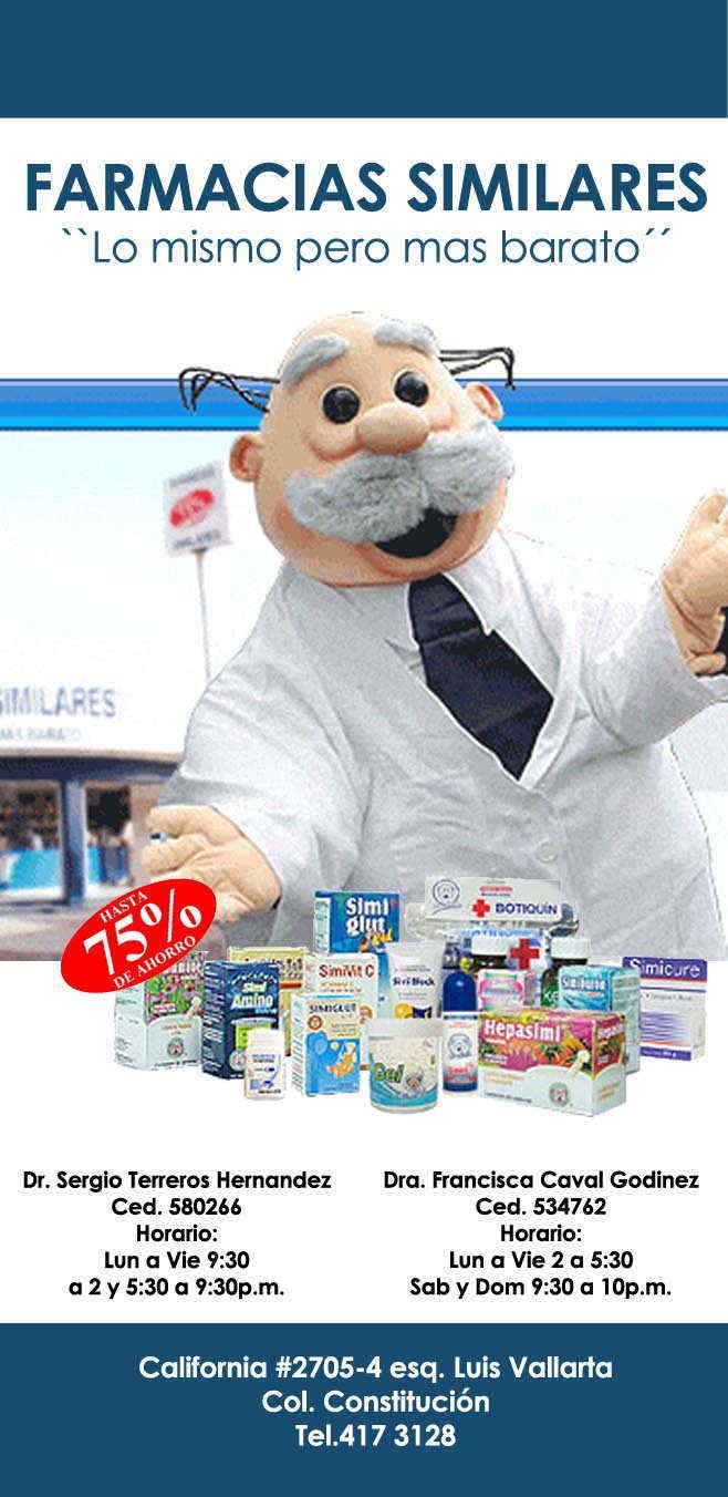 Farmacias Similares Sucursal California-``Lo mismo pero mas barato´´