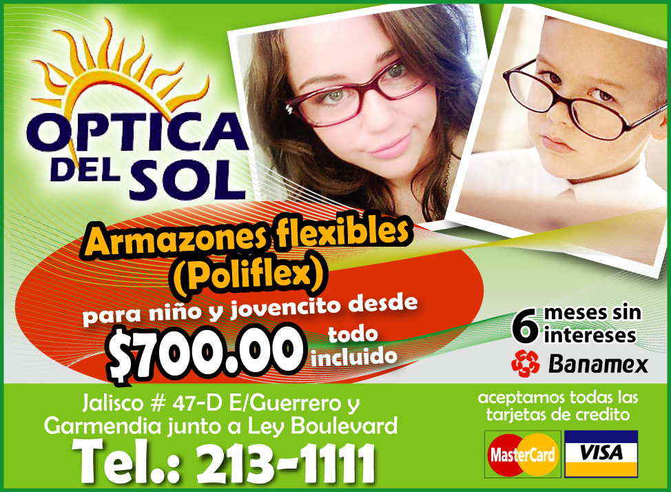 ***OPTICA DEL SOL***-PROMOCIÓN VALIDA HASTA EL 31 DE AGOSTO 2010 