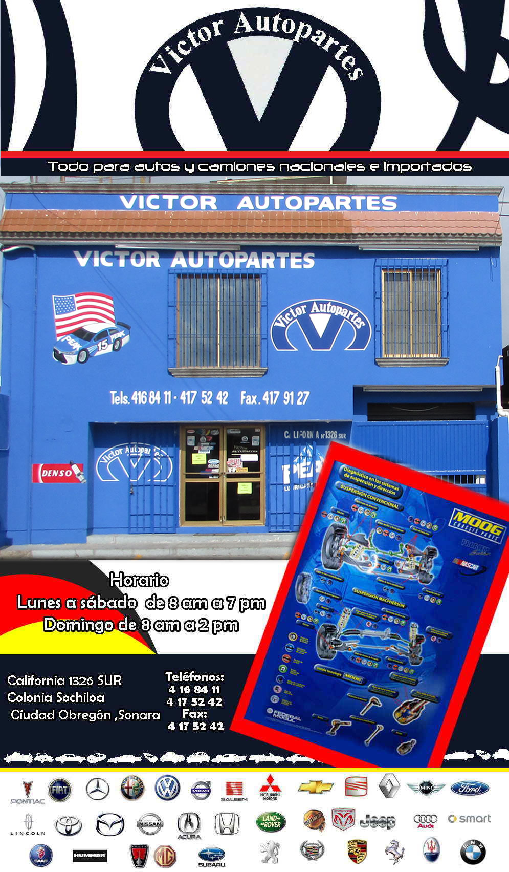 VICTOR AUTOPARTES-Todo para autos y camiones Nacionales e Importados.        