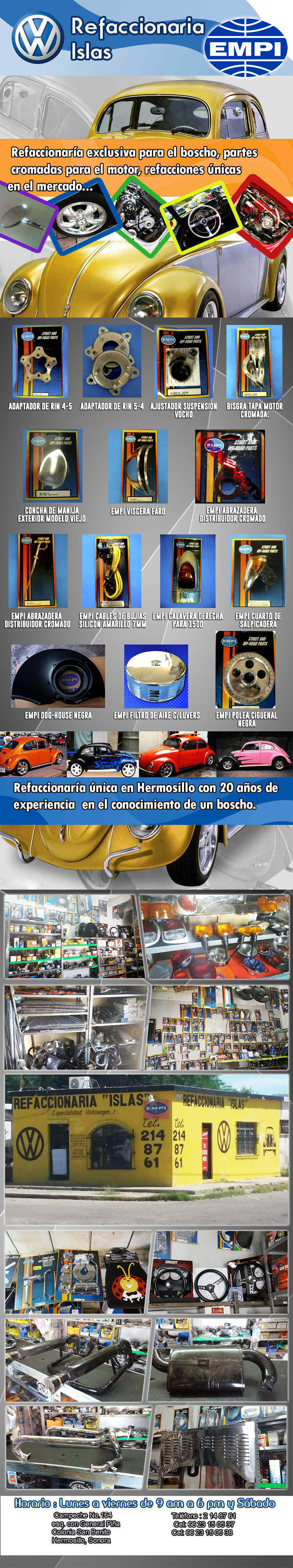 REFACCIONARIA PARA VW ISLAS