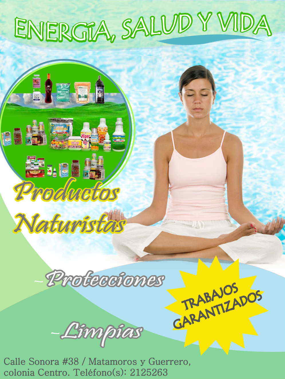 Energia Salud y Vida-Productos naturistas, protecciones, limpias y trabajos garantizados.    