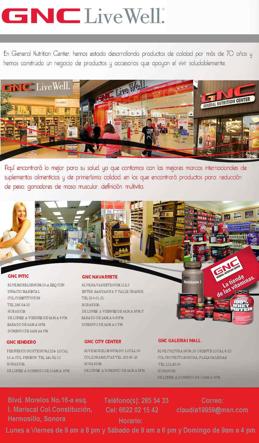 GNC GENERAL NUTRITION CENTER