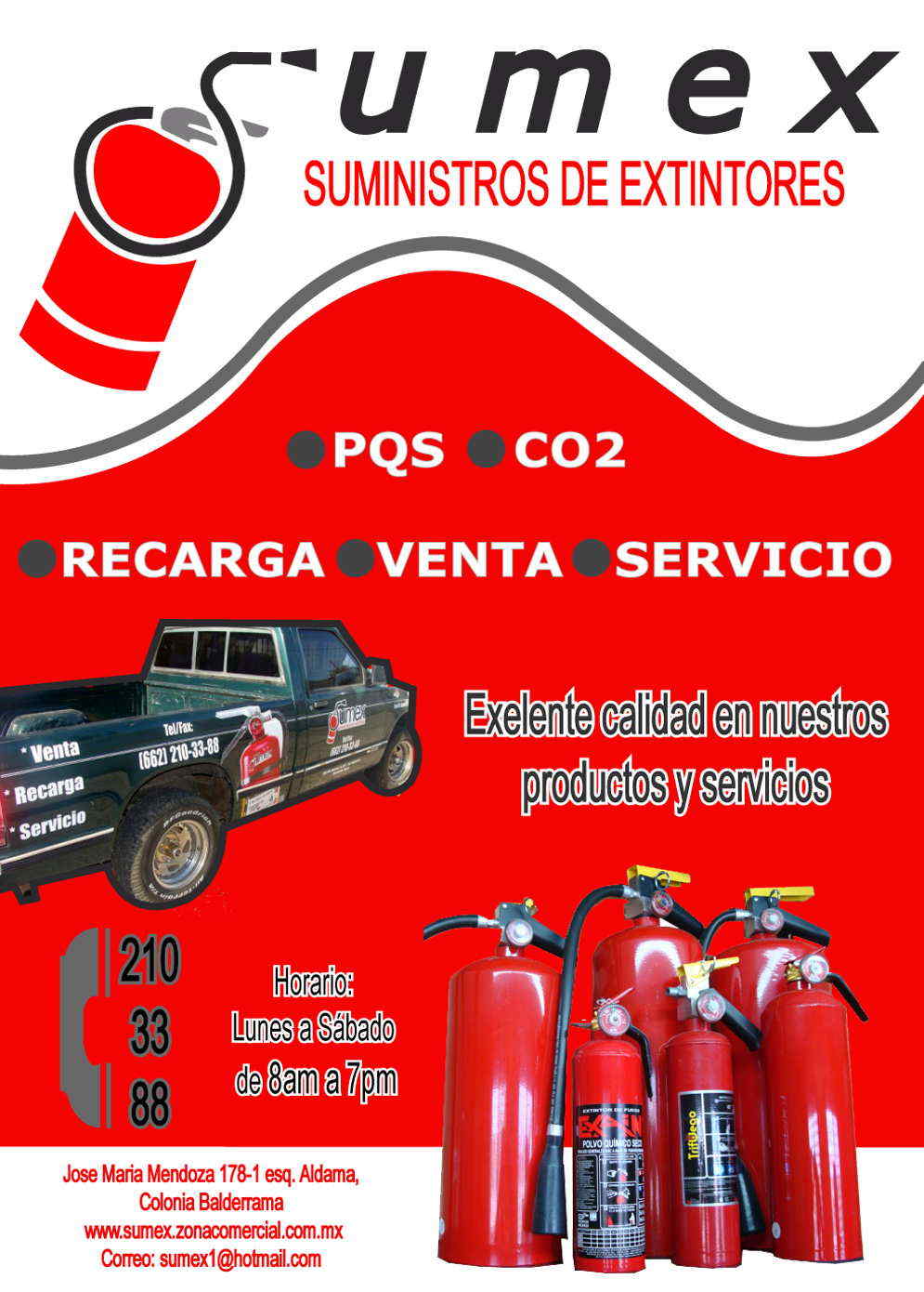 SUMEX  Suministros de extintores-Suministros de Extintores..Exelente calidad en nuestros productos y servicios...contactanos