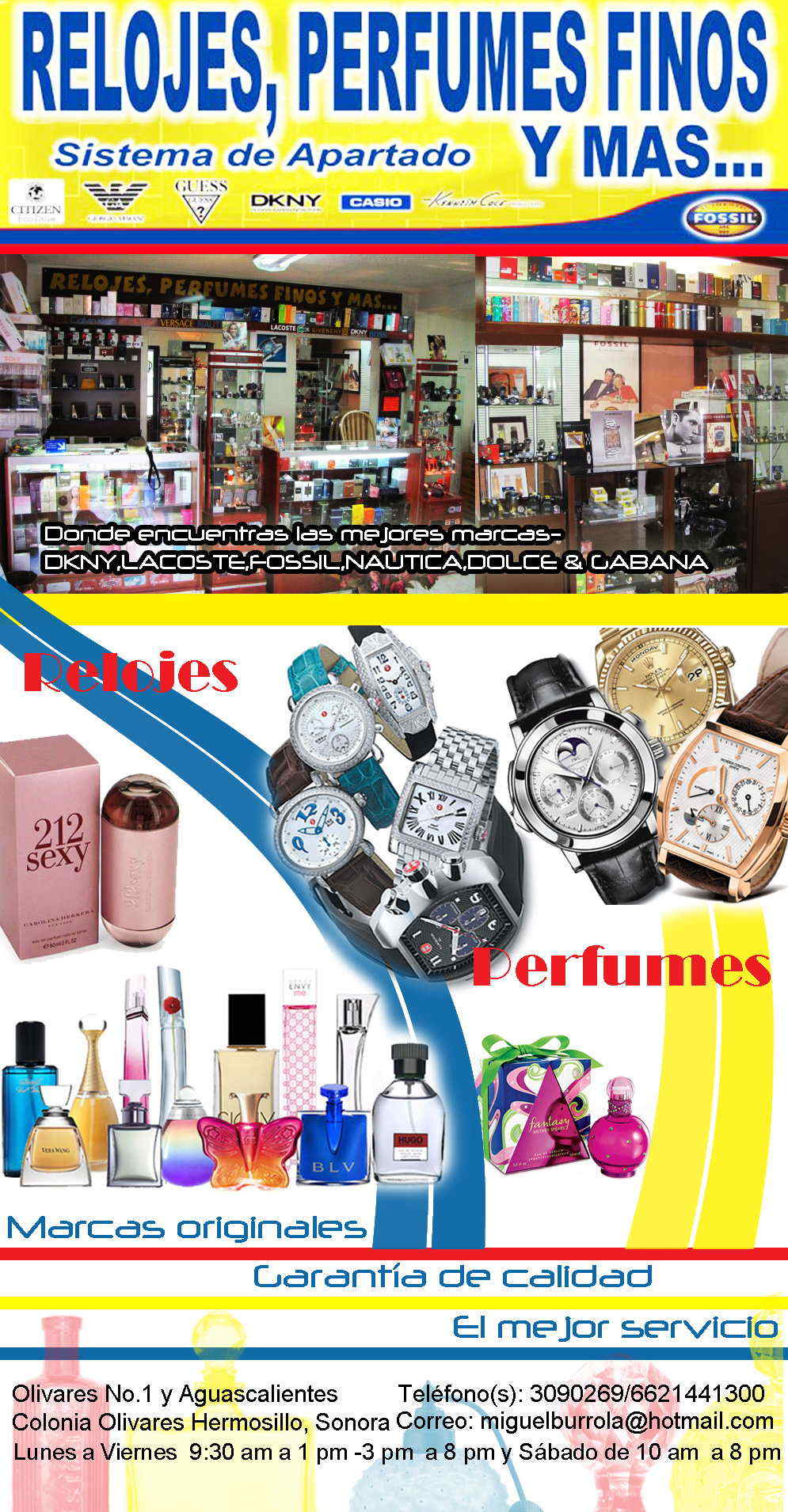 Relojes, Perfumes Finos y Mas...-Relojes,Perfumes Finos y Mas...Donde encuentras las mejores marcas- DKNY,LACOSTE,FOSSIL,NAUTICA,DOLCE & GABANA            
