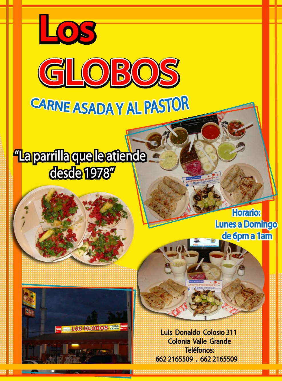 Taqueria los Globos-La parrilla que la atiende desde 1978...