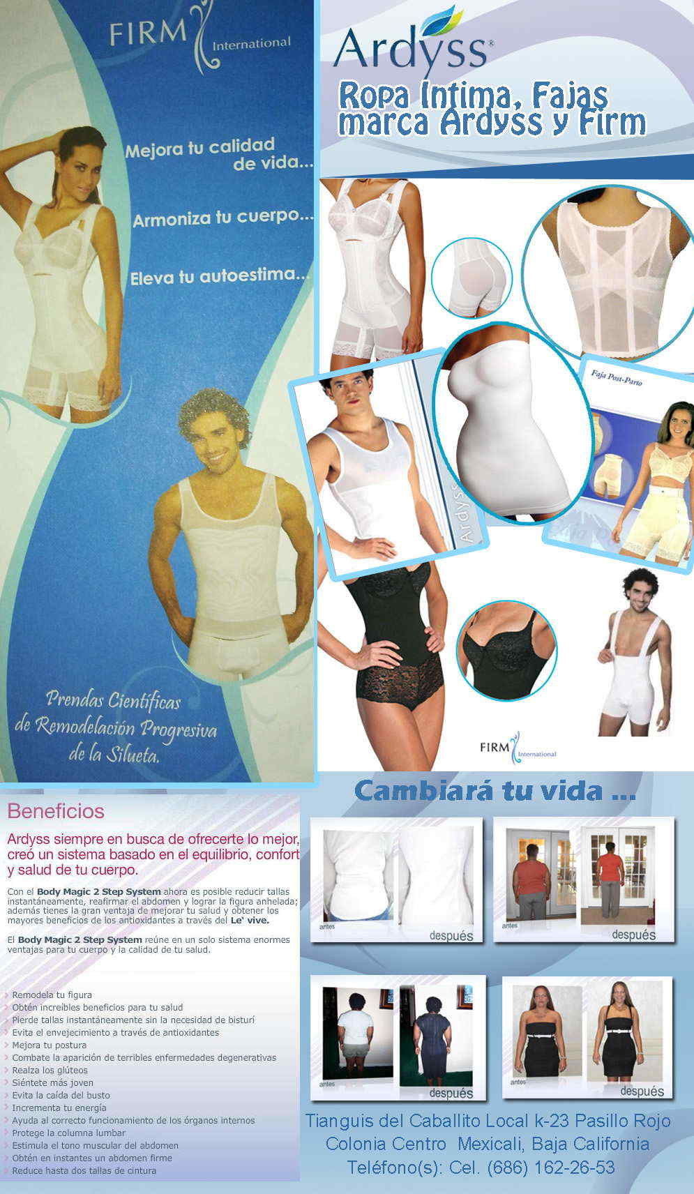 Fajas y ropa intima Ardyss y Firm-Ropa Intima, Fajas marca Ardyss y Firm