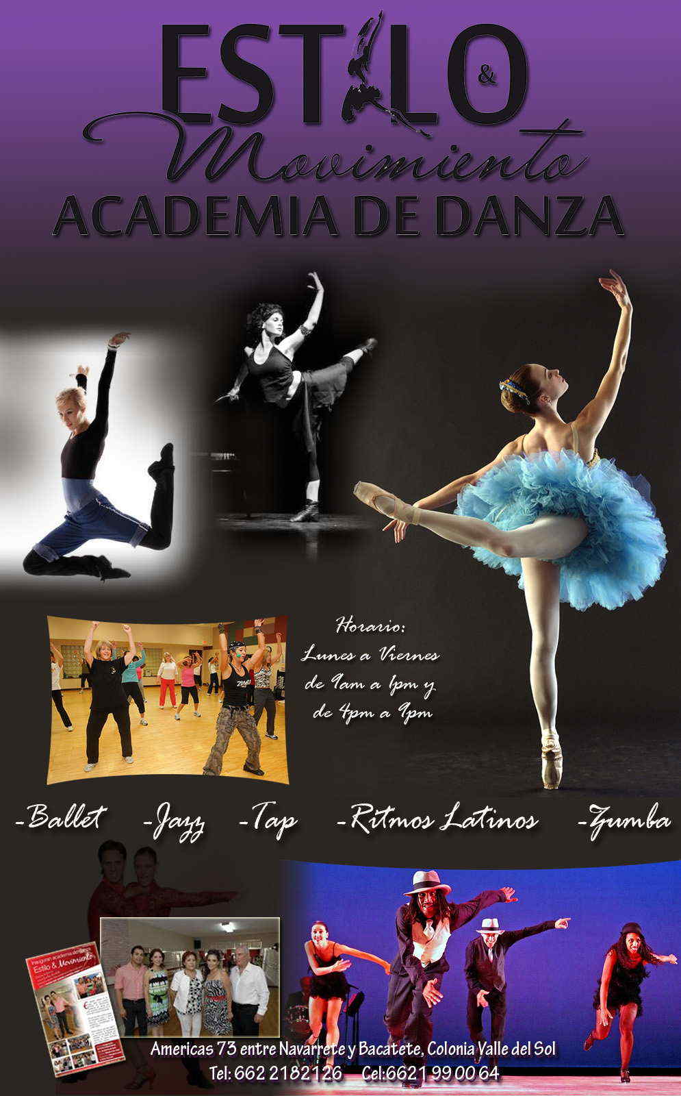 ESTILO Y MOVIMIENTO  Academia de danza-Estilo y Movimiento... Ballet,Jazz,Tap,Ritmos Latinos, Zumba...    