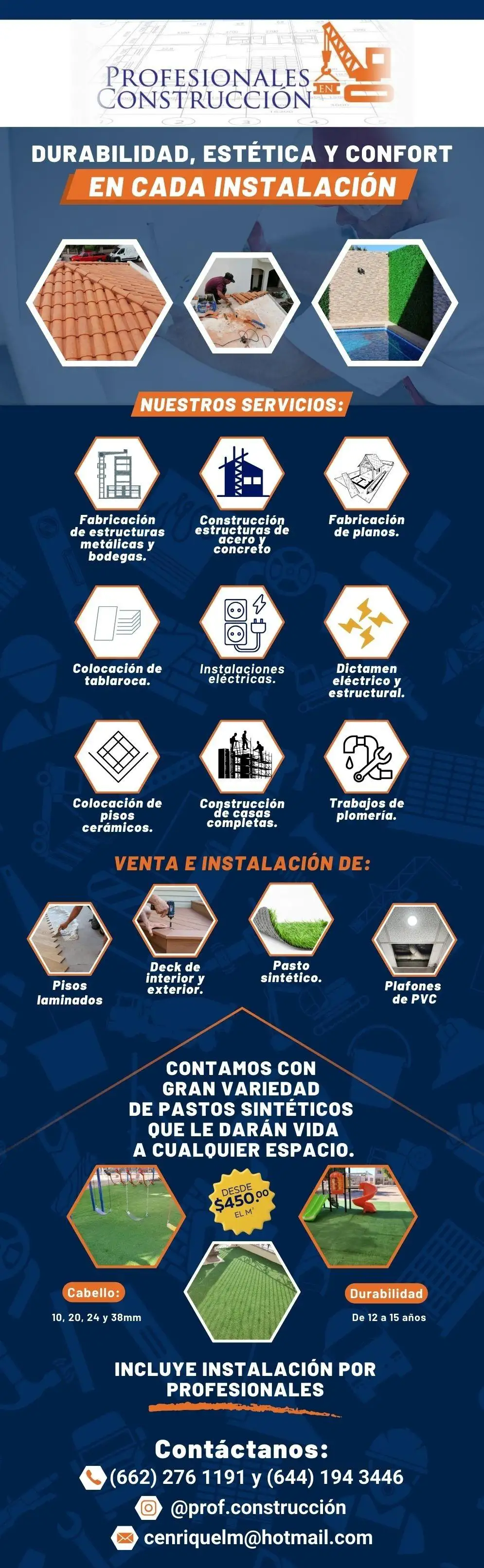PROFESIONALES EN CONSTRUCCION Ing. Carlos Enrique López