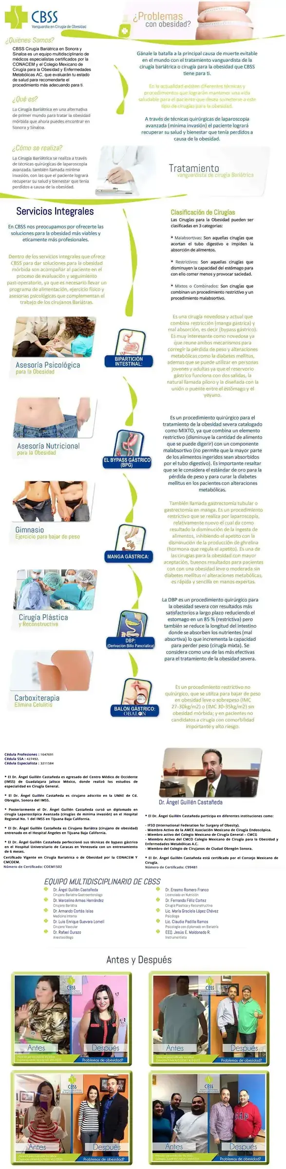 Dr. Ángel Guillen Castañeda. CIRUGÍA BARIÁTRICA Y METABÓLICA.