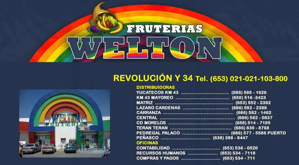 FRUTERIAS WELTON  REVOLUCIÓN Y 34